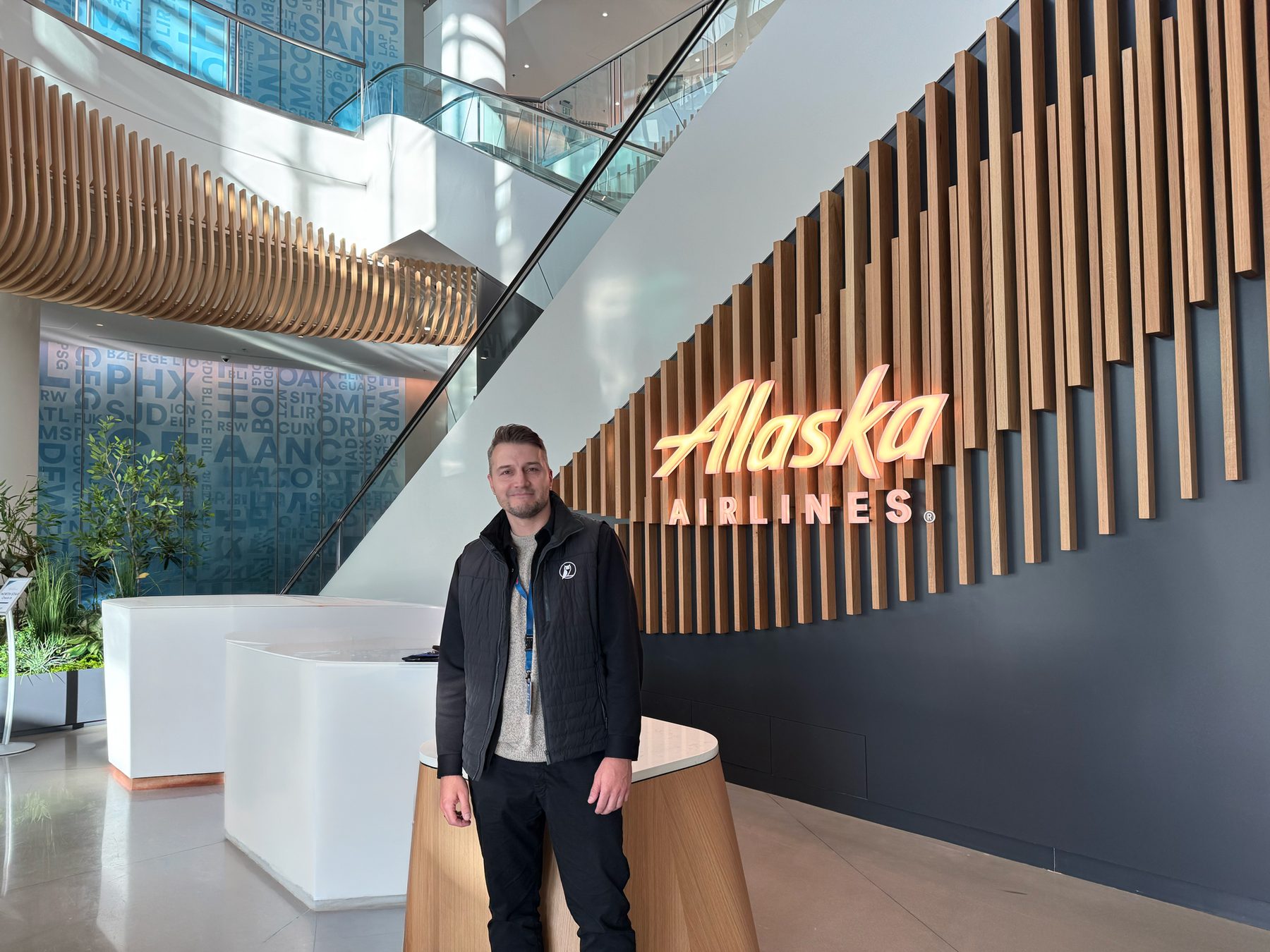 Markus Rozkalns at Alaska Airlines headquarters in Seattle