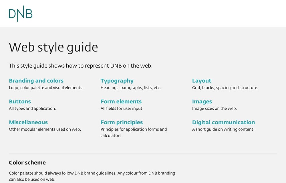 Web style guide overview